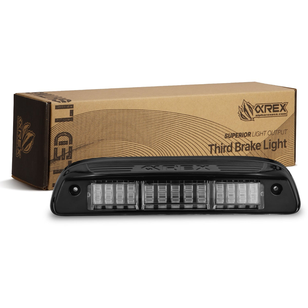 AlphaRex 05-15 Toyota Tacoma NOVA-Series Prismatic LED Third Brake Light Black