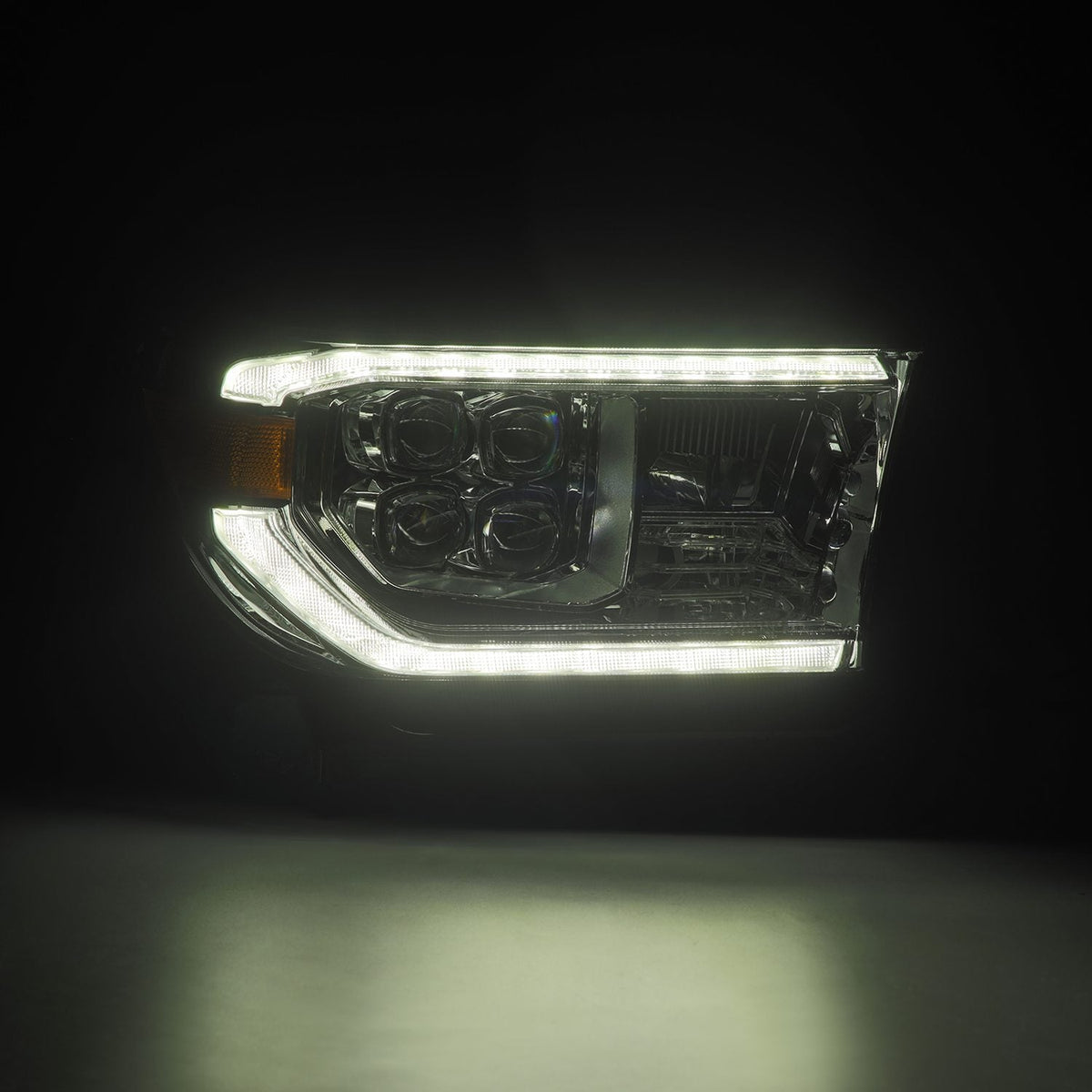 AlphaRex 07-13 Toyota Tundra/08-17 Toyota Sequoia MK II NOVA-Series LED Projector Headlights Chrome (With Level Adjuster)