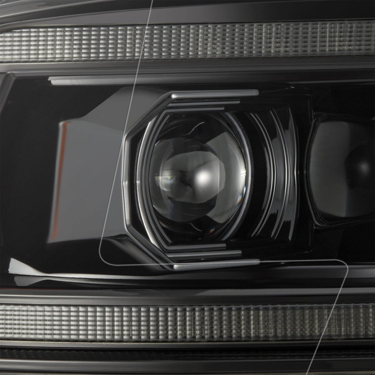 AlphaRex 09-18 Ram Truck (MK II 5th Gen 2500 Style) PRO-Series Halogen Projector Headlights Alpha-Black