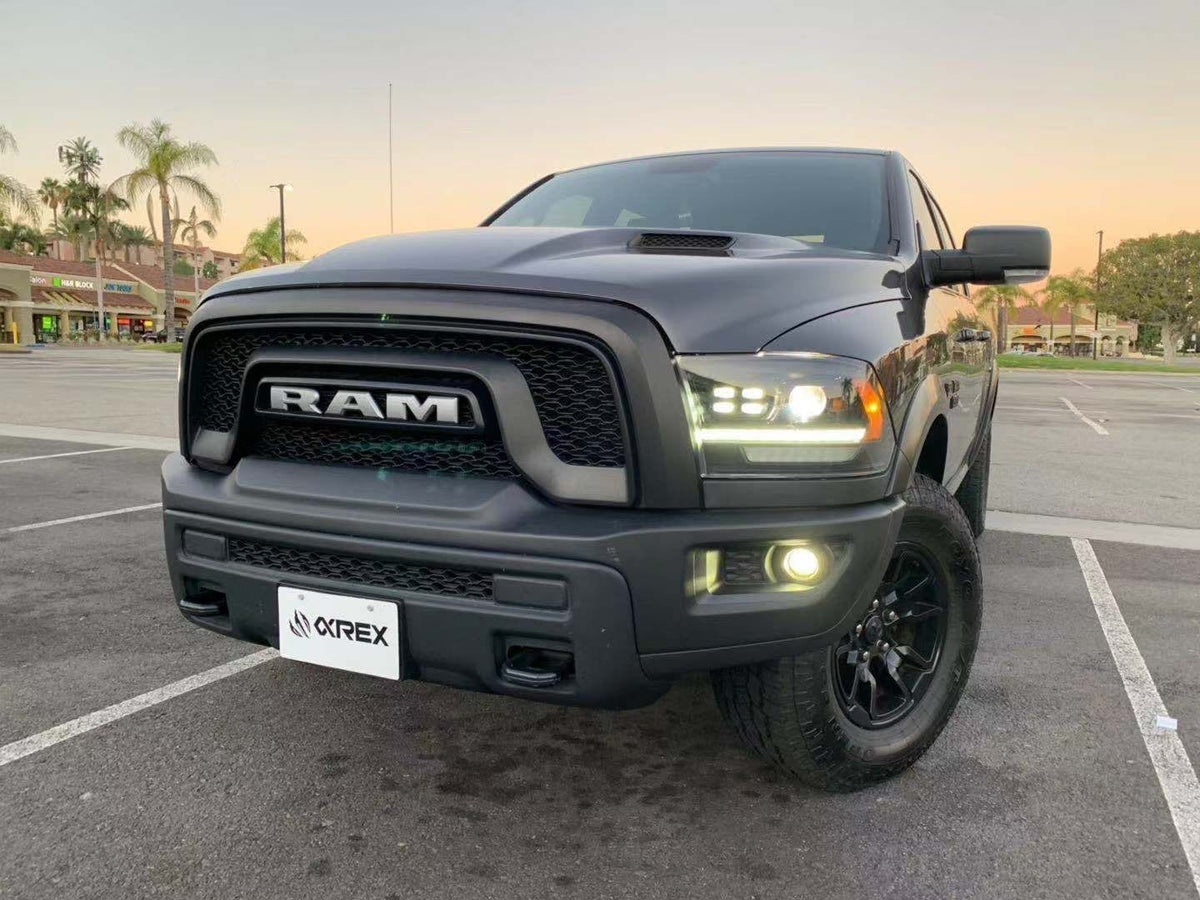 AlphaRex 09-18 Ram Truck PRO-Series (5th Gen 2500 Style) Projector Headlights Black