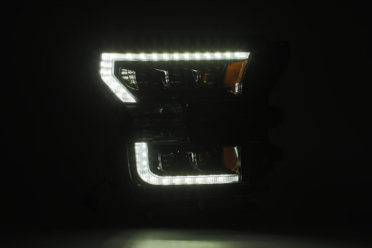 AlphaRex 15-17 Ford F150 / 17-20 F150 Raptor NOVA-Series LED Projector Headlights Alpha-Black