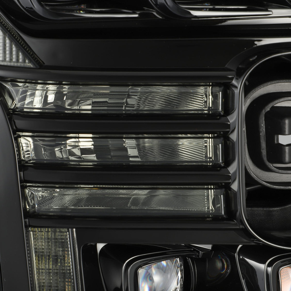 AlphaRex 15-17 Ford F150 / 17-20 F150 Raptor NOVA-Series LED Projector Headlights Alpha-Black