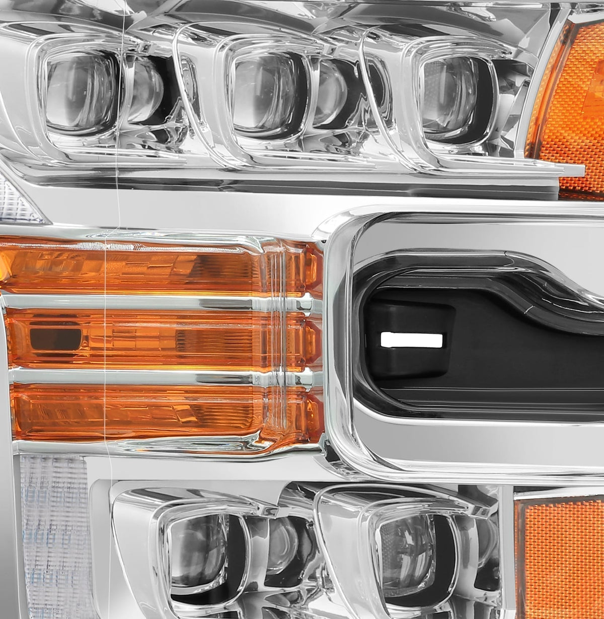 AlphaRex 15-17 Ford F150 / 17-20 F150 Raptor NOVA-Series LED Projector Headlights Chrome