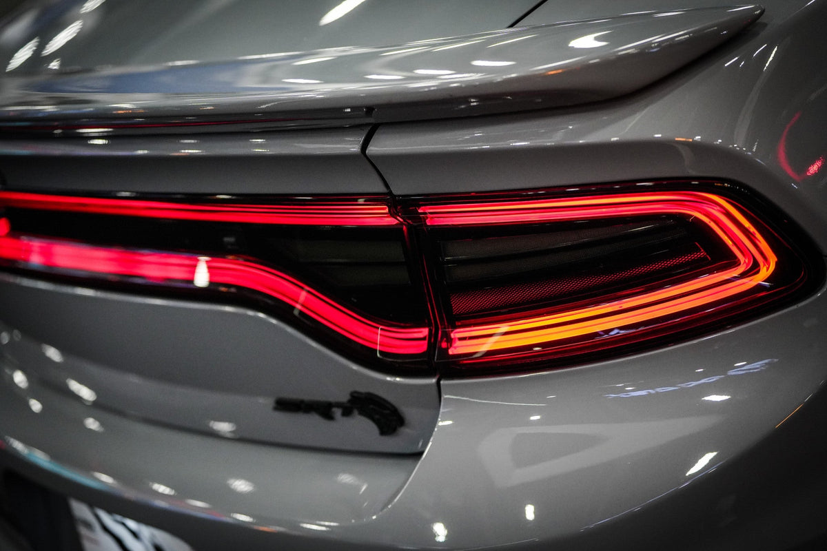 AlphaRex 15-23 Dodge Charger NOVA-Series Prismatic LED Tail Lights Smoke