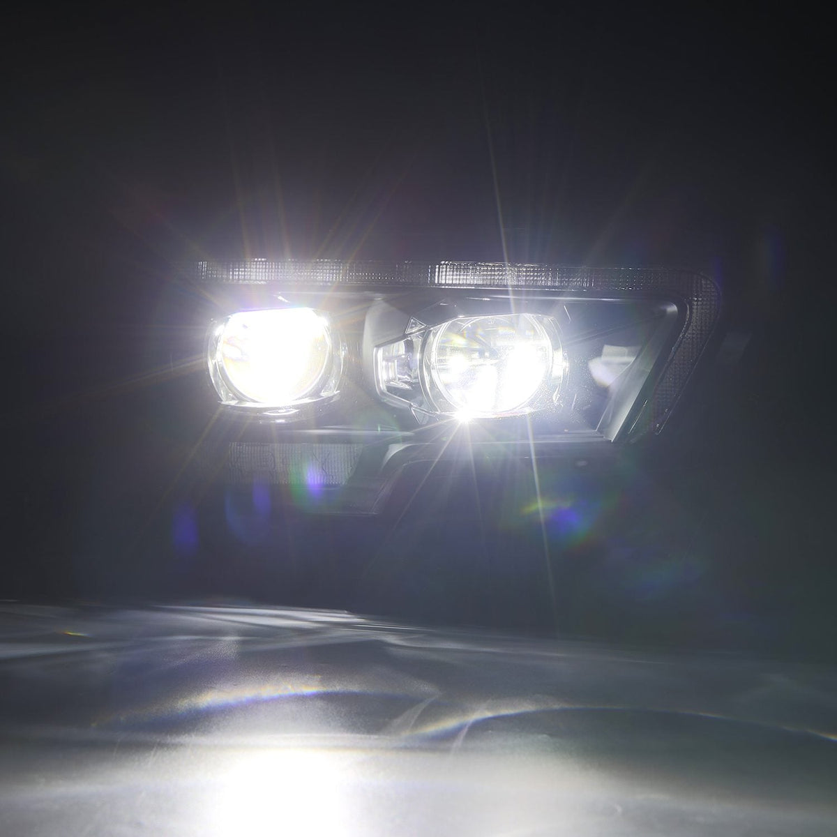 AlphaRex 16-23 Toyota Tacoma MK II LUXX-Series LED Projector Headlights Alpha-Black