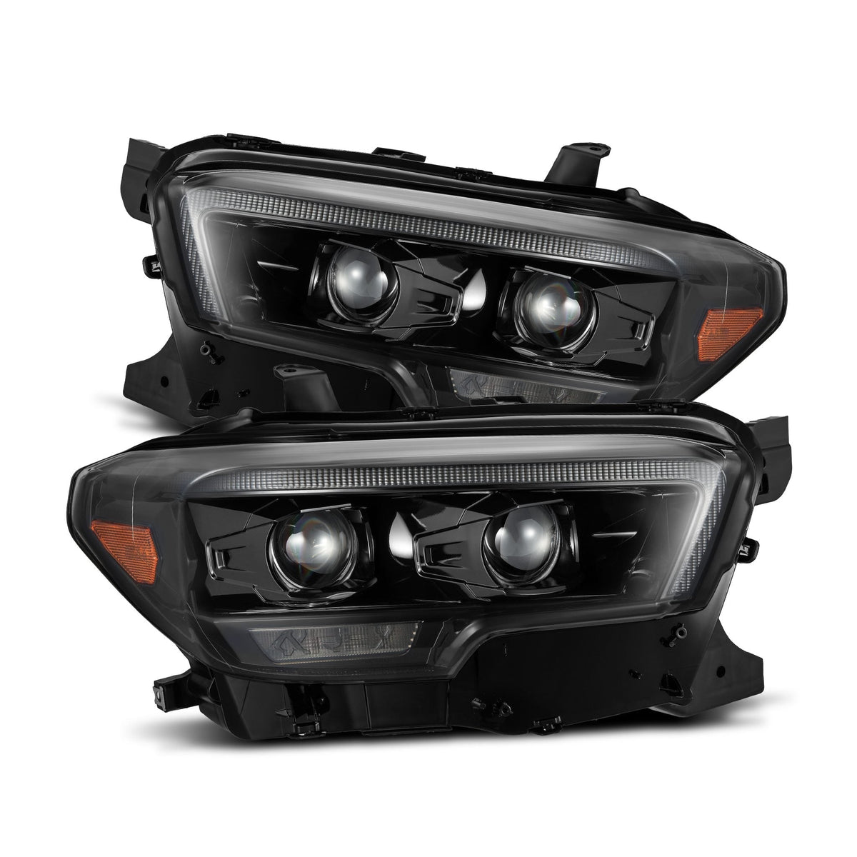 AlphaRex 16-23 Toyota Tacoma MK II LUXX-Series LED Projector Headlights Alpha-Black