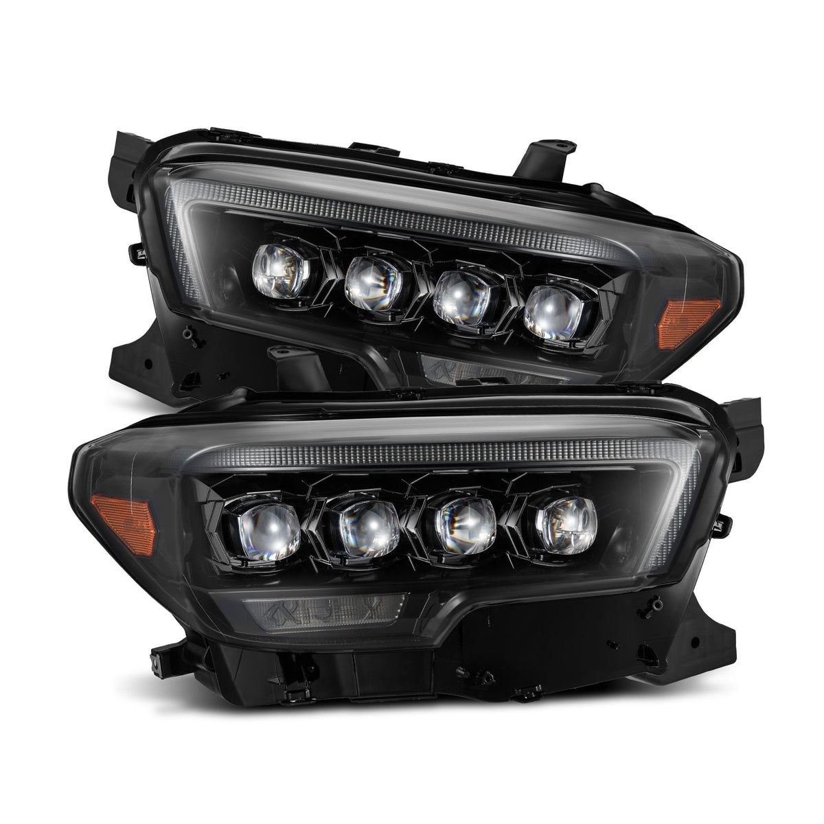 AlphaRex 16-23 Toyota Tacoma MK II NOVA-Series LED Projector Headlights Alpha-Black