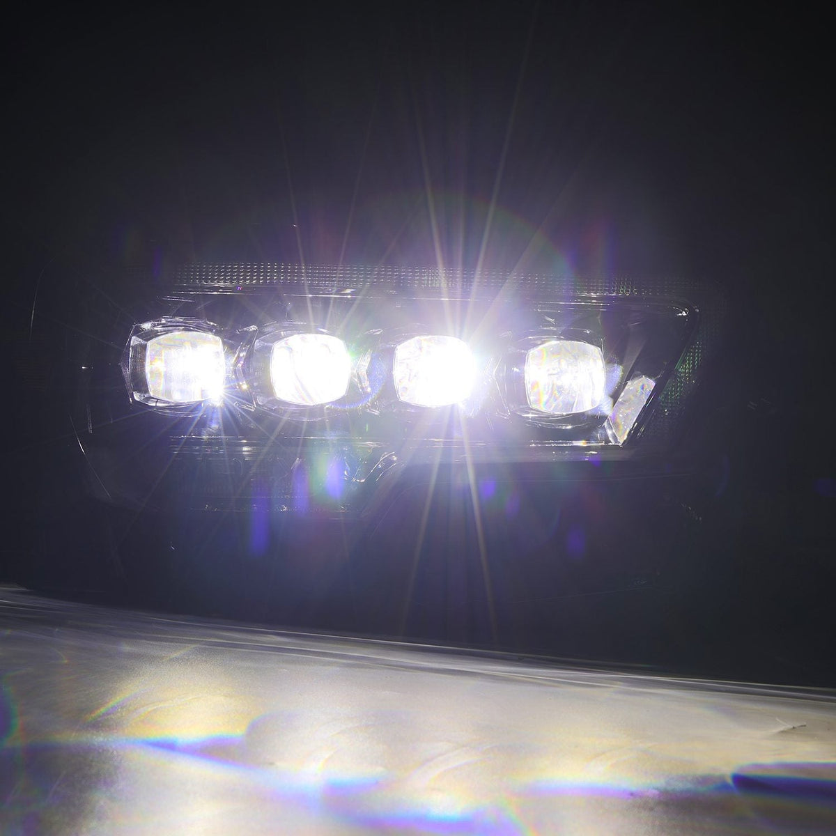 AlphaRex 16-23 Toyota Tacoma MK II NOVA-Series LED Projector Headlights Alpha-Black