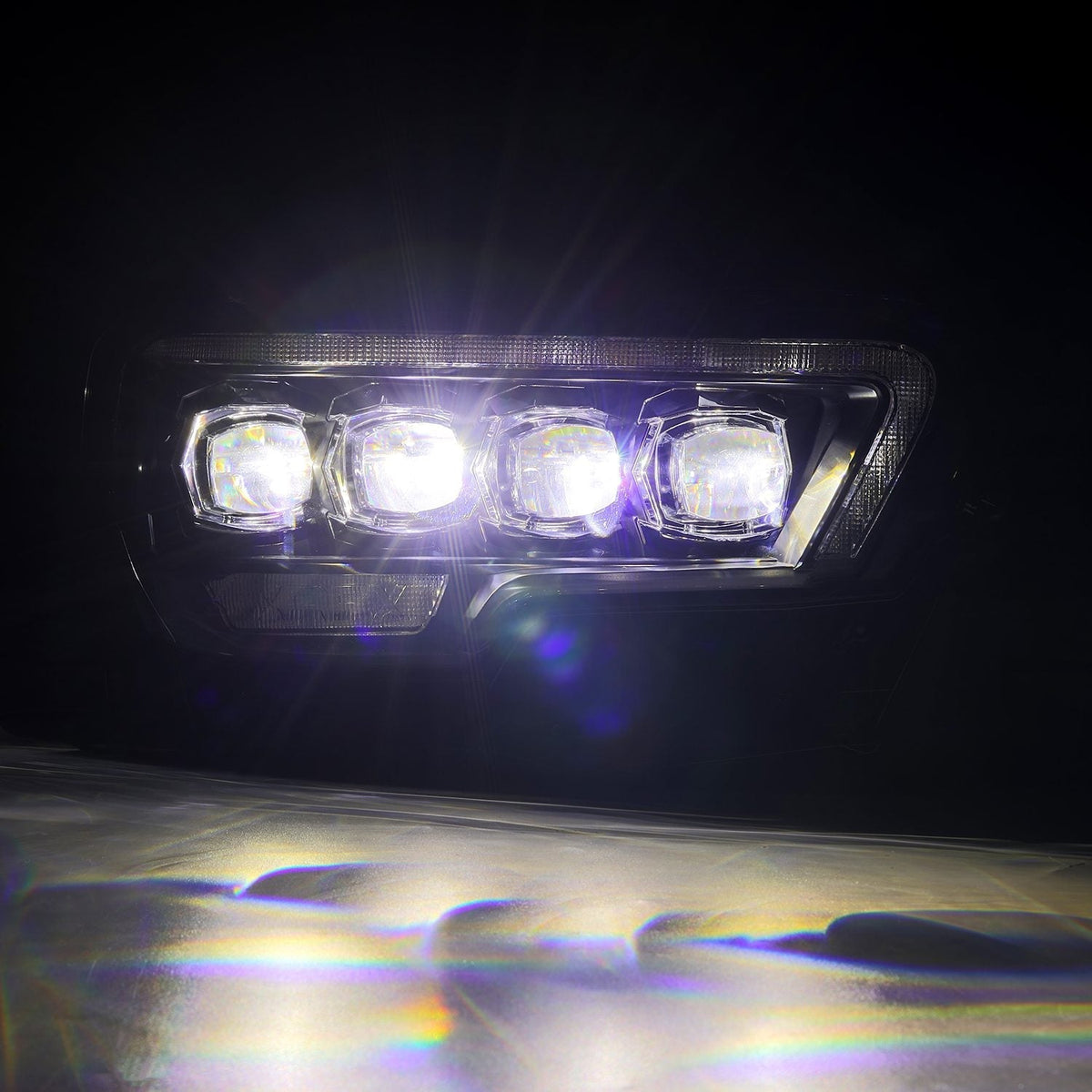 AlphaRex 16-23 Toyota Tacoma MK II NOVA-Series LED Projector Headlights Black