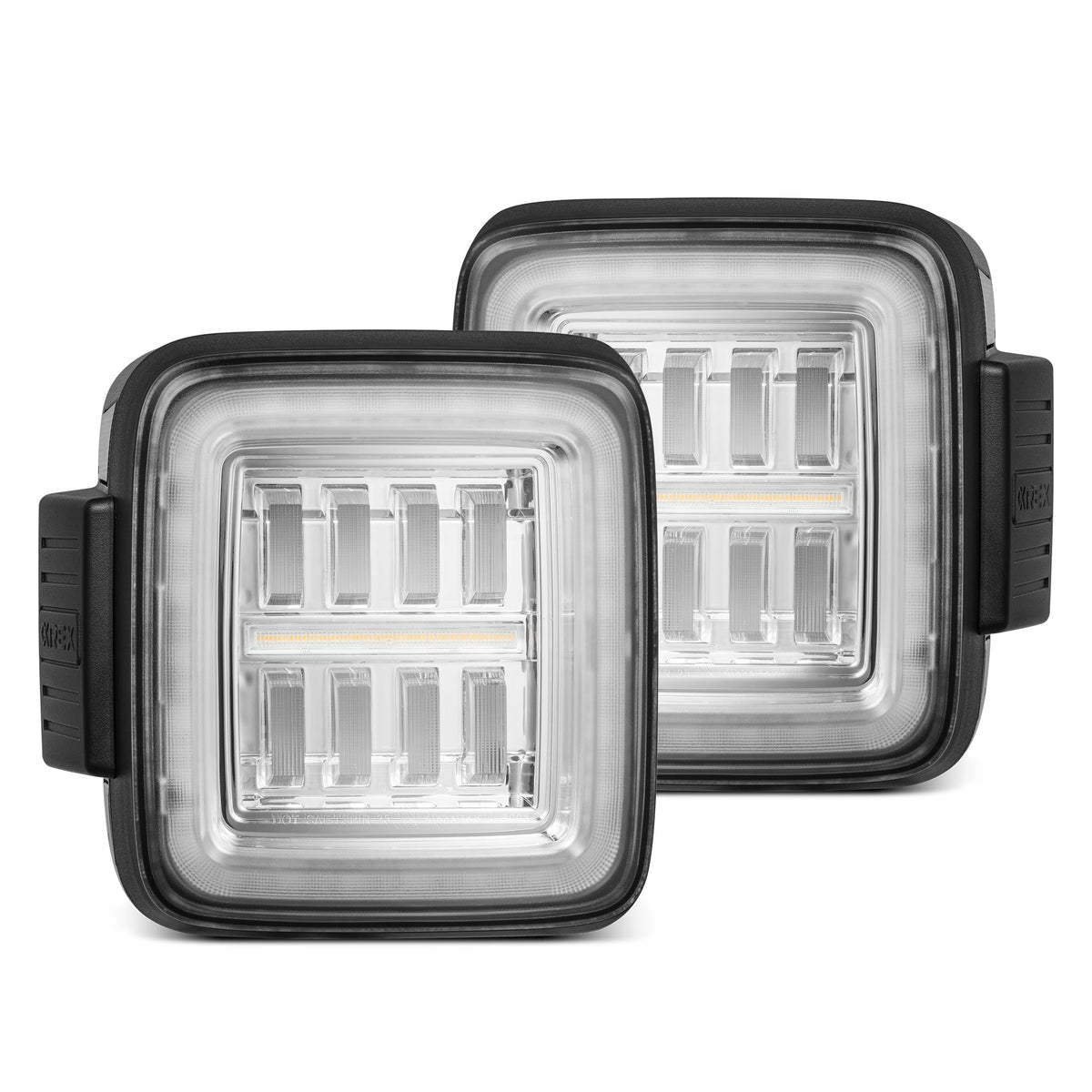 AlphaRex 18-26 Jeep Wrangler JL NOVA-Series Prismatic LED Tail Lights Clear