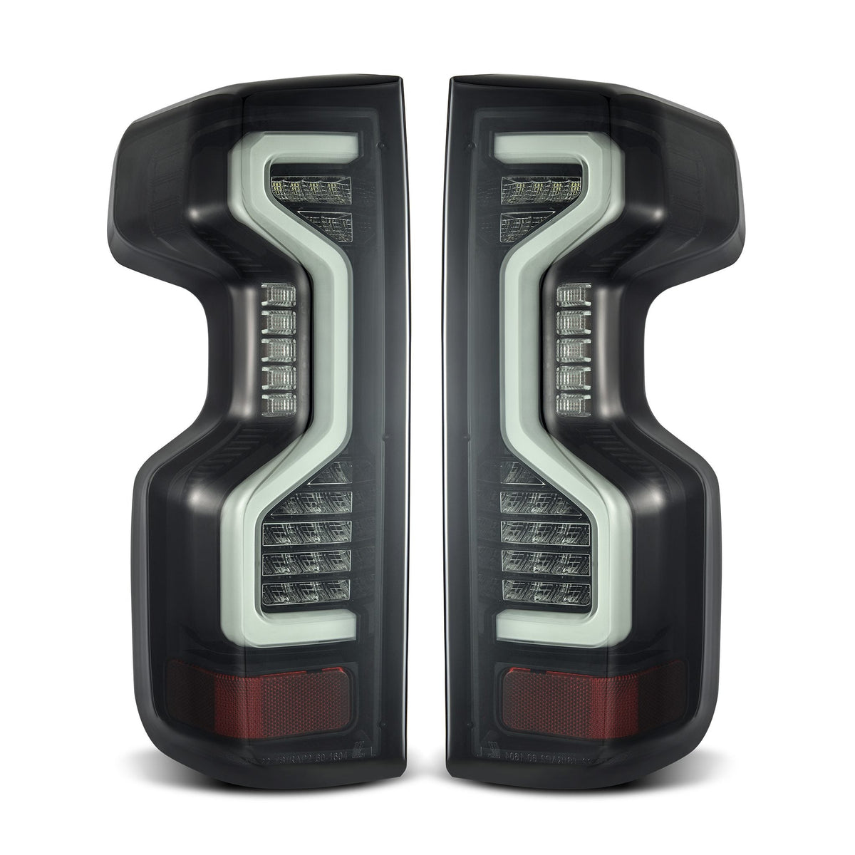 AlphaRex 19-25 Chevrolet Silverado 1500 / 20-25 Silverado 2500HD/3500HD PRO-Series LED Tail Lights Jet Black