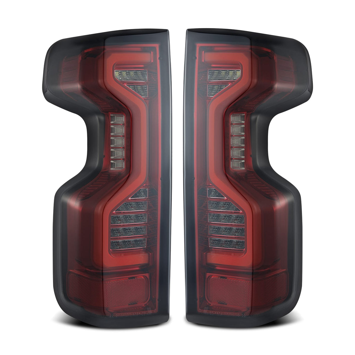 AlphaRex 19-25 Chevrolet Silverado 1500 / 20-25 Silverado 2500HD/3500HD PRO-Series LED Tail Lights Red Smoke
