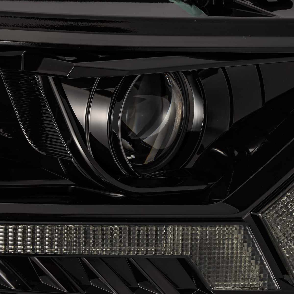 AlphaRex 19-23 Ford Ranger PRO-Series Halogen Projector Headlights Alpha-Black