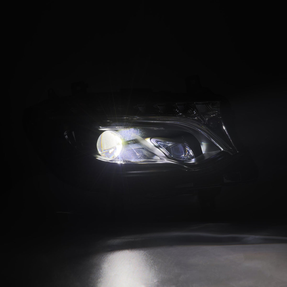 AlphaRex 19-26 Mercedes-Benz Sprinter LUXX-Series LED Projector Headlights Black