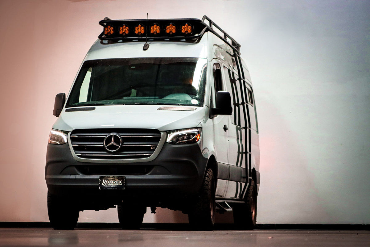 AlphaRex 19-26 Mercedes-Benz Sprinter NOVA-Series LED Projector Headlights Alpha-Black