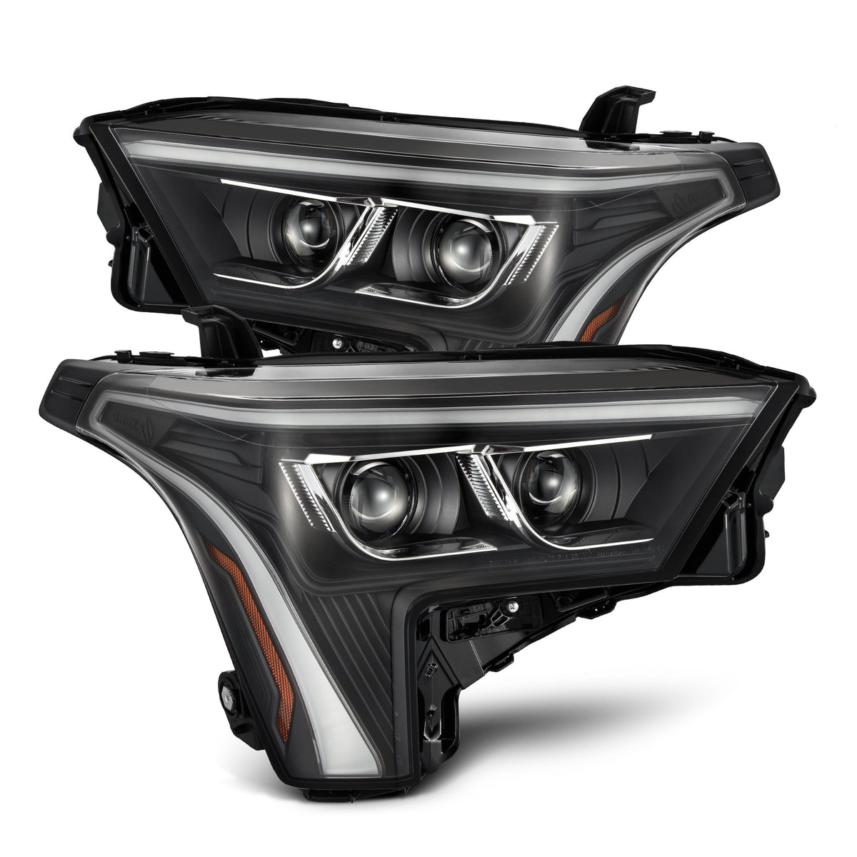 AlphaRex 22-26 Toyota Tundra/Sequoia LUXX-Series LED Projector Headlights Black