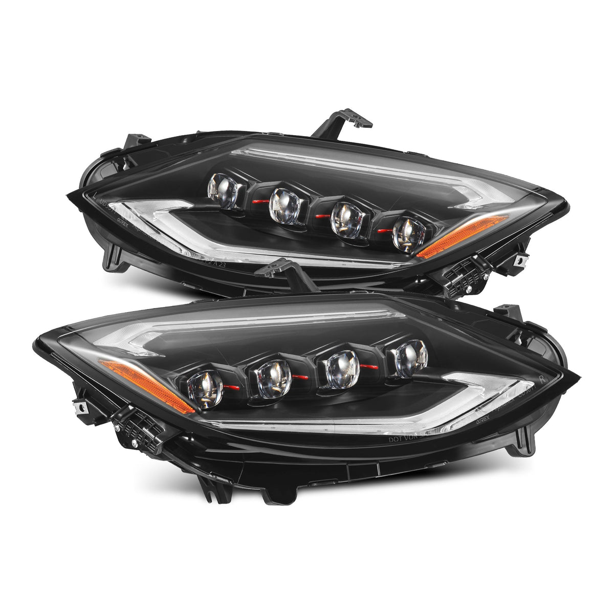 AlphaRex 23-26 Nissan Z NOVA-Series LED Projector Headlights Black