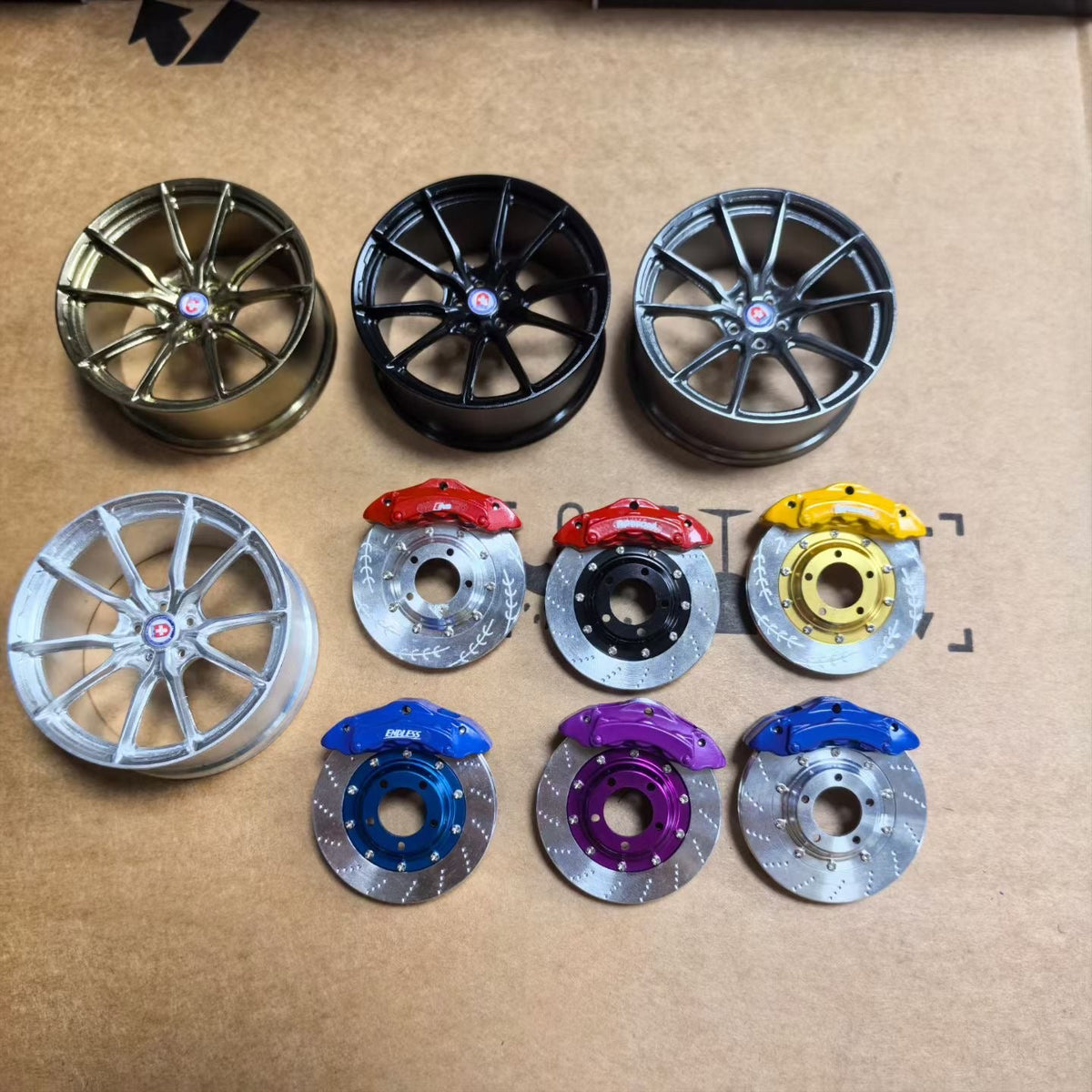 WheelWork Customs miniature wheel and brake air freshener, brake detail