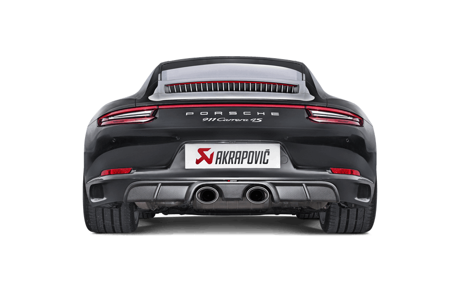 Akrapovic Rear Carbon Fibre Diffuser - Matte for 991.2 Carrera