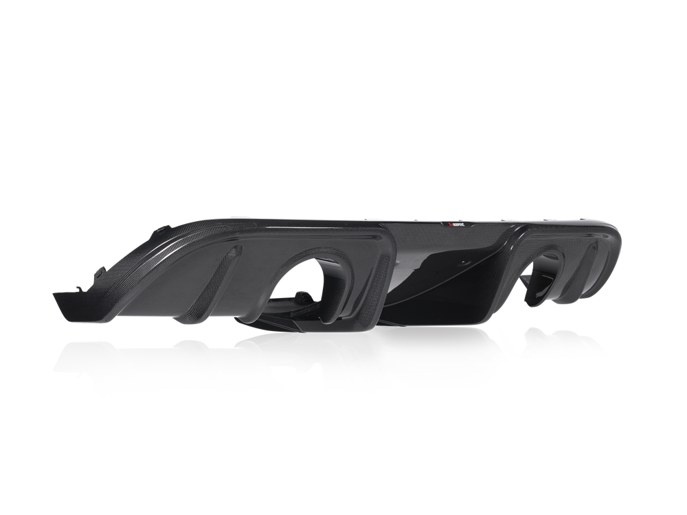 Akrapovic Rear Carbon Fibre Diffuser - Gloss for Porsche 718 Cayman