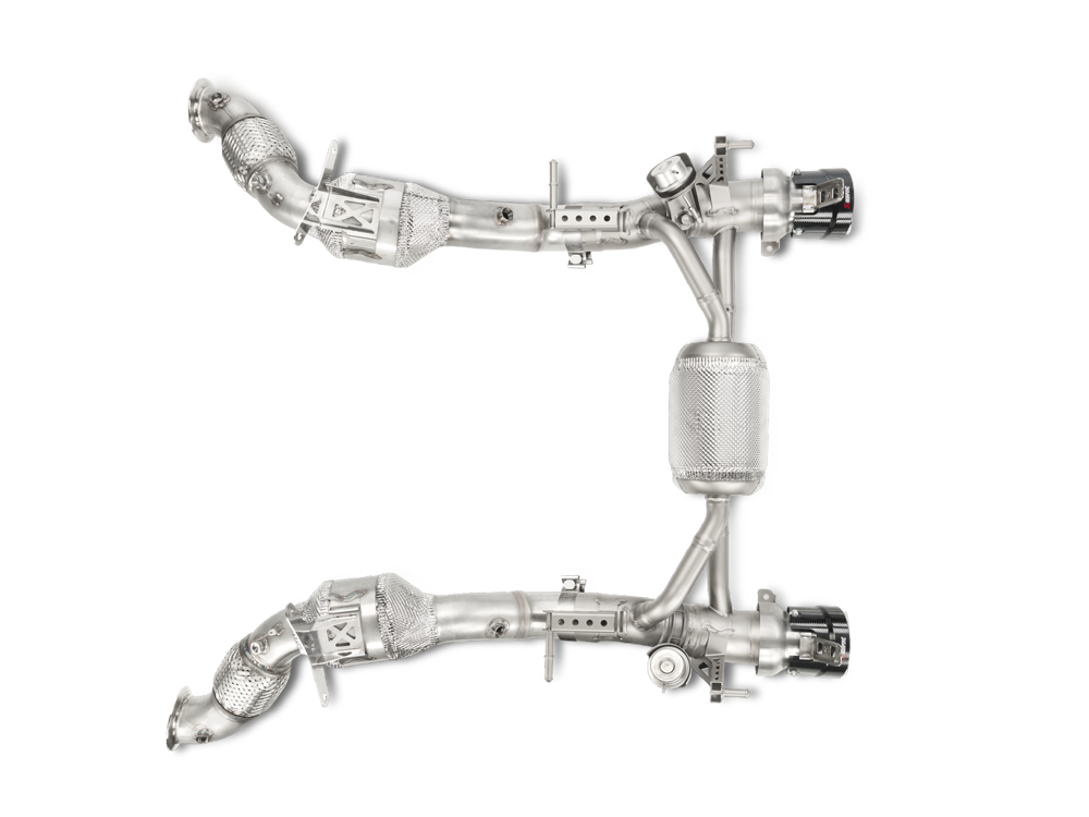 Akrapovic Link Pipe Set w Cat (SS) for Ferrari 488 GTB