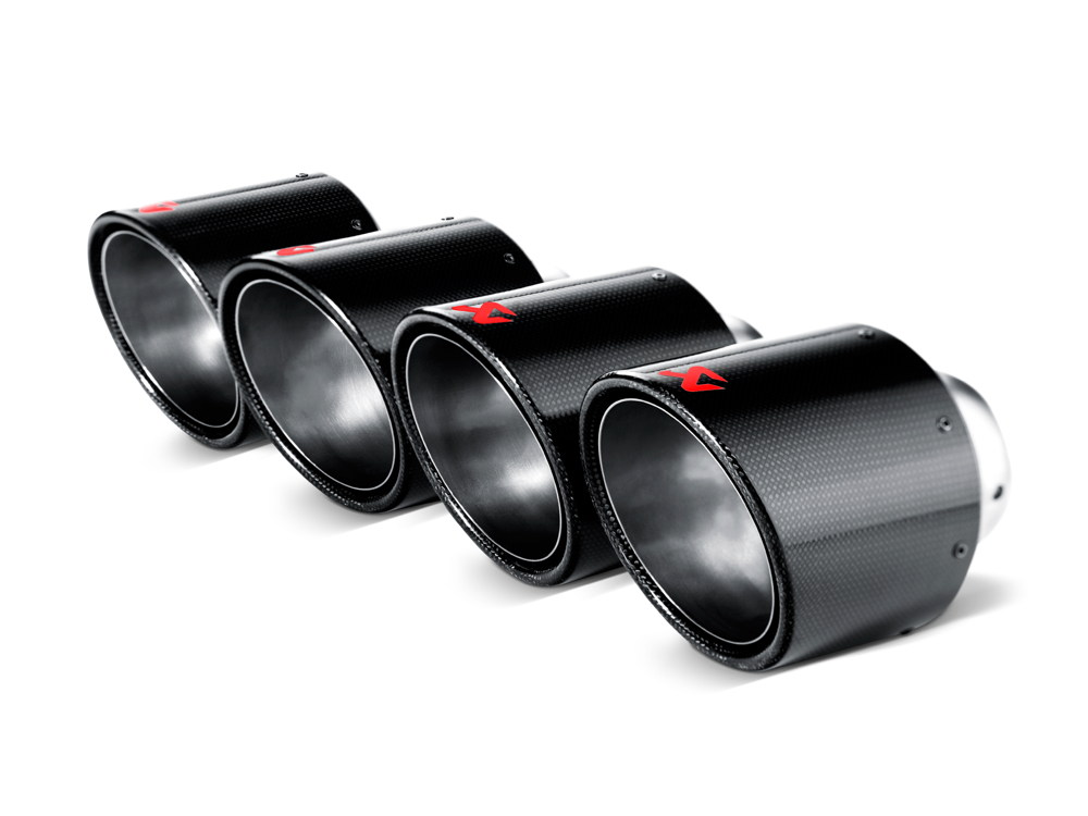 Akrapovic Carbon Tail Pipe Set for Chevrolet Corvette Z06/ZR1 - 115mm Diameter