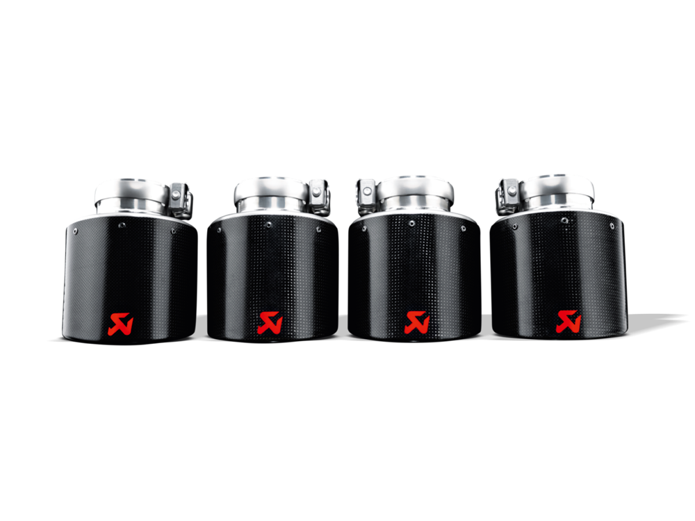 Akrapovic Carbon Tail Pipe Set for Chevrolet Corvette Z06/ZR1 - 115mm Diameter