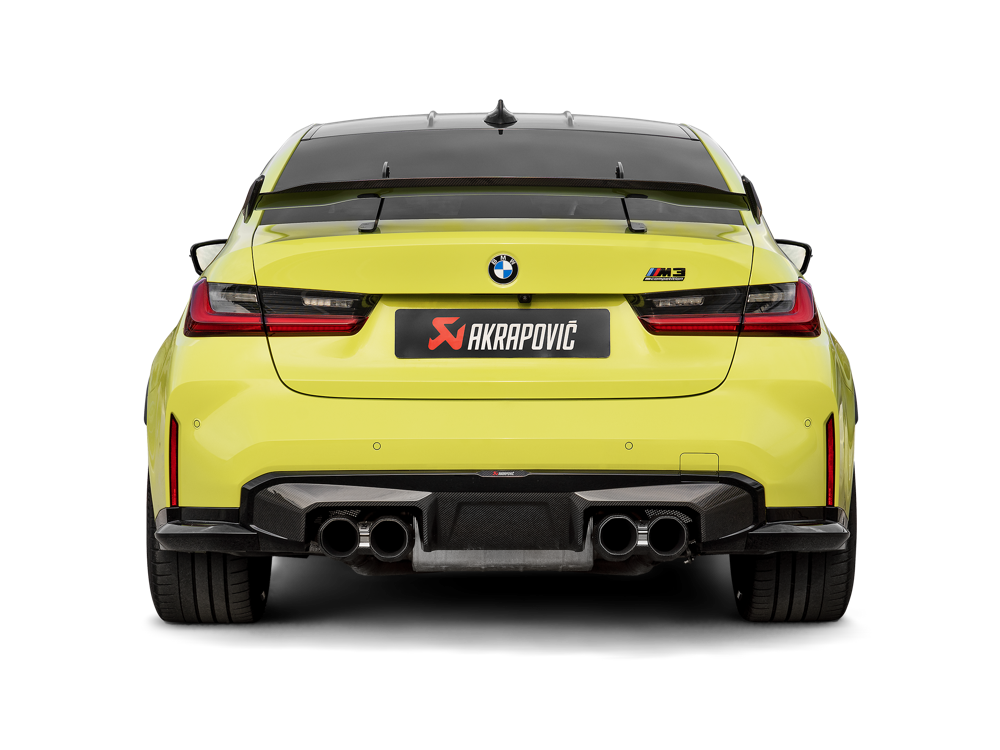 Akrapovic Rear Carbon Fibre Diffuser - Gloss Black for M3/M4 (G8X)