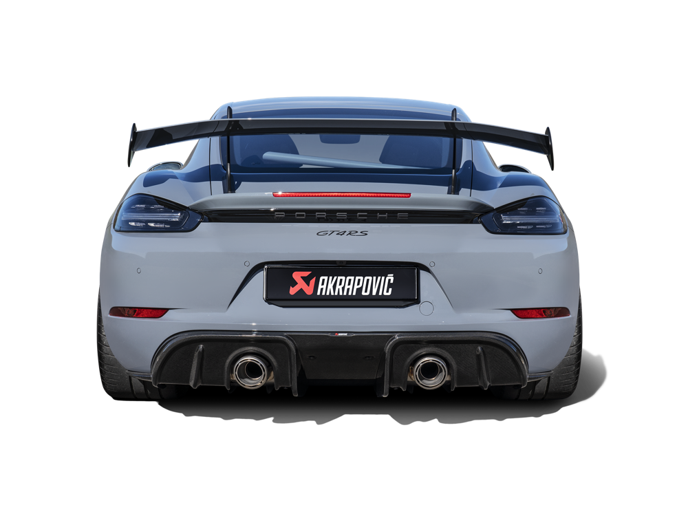 Akrapovic Rear Carbon Fibre Diffuser - Gloss for Porsche 718 Cayman GT4 RS