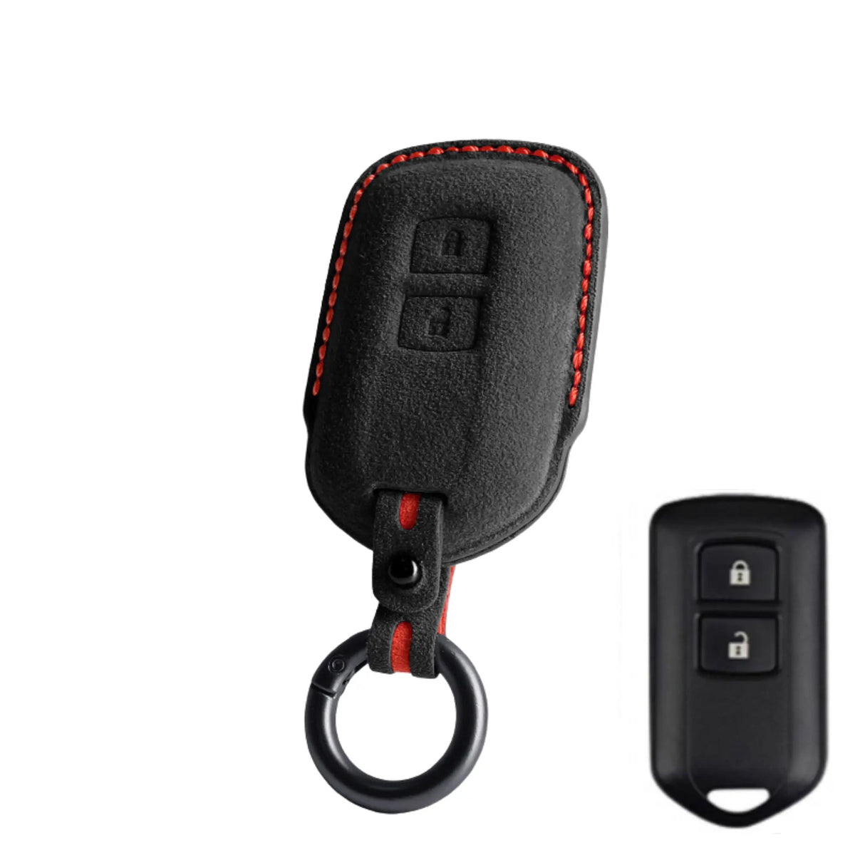 Vero Motorsport Toyota Alcantara key cover Type R fitted view