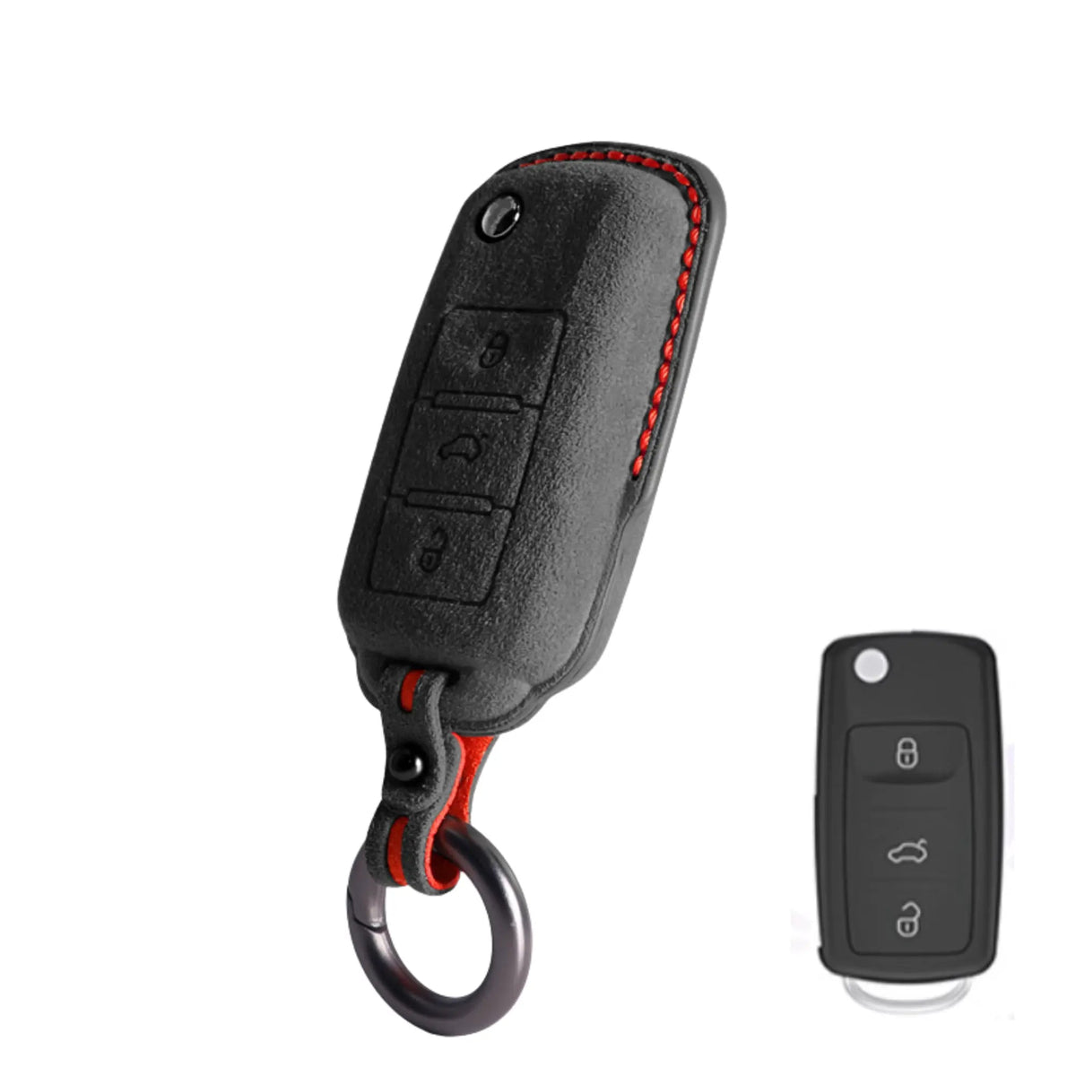 Vero Motorsport Volkswagen Alcantara key cover Type G fitted view