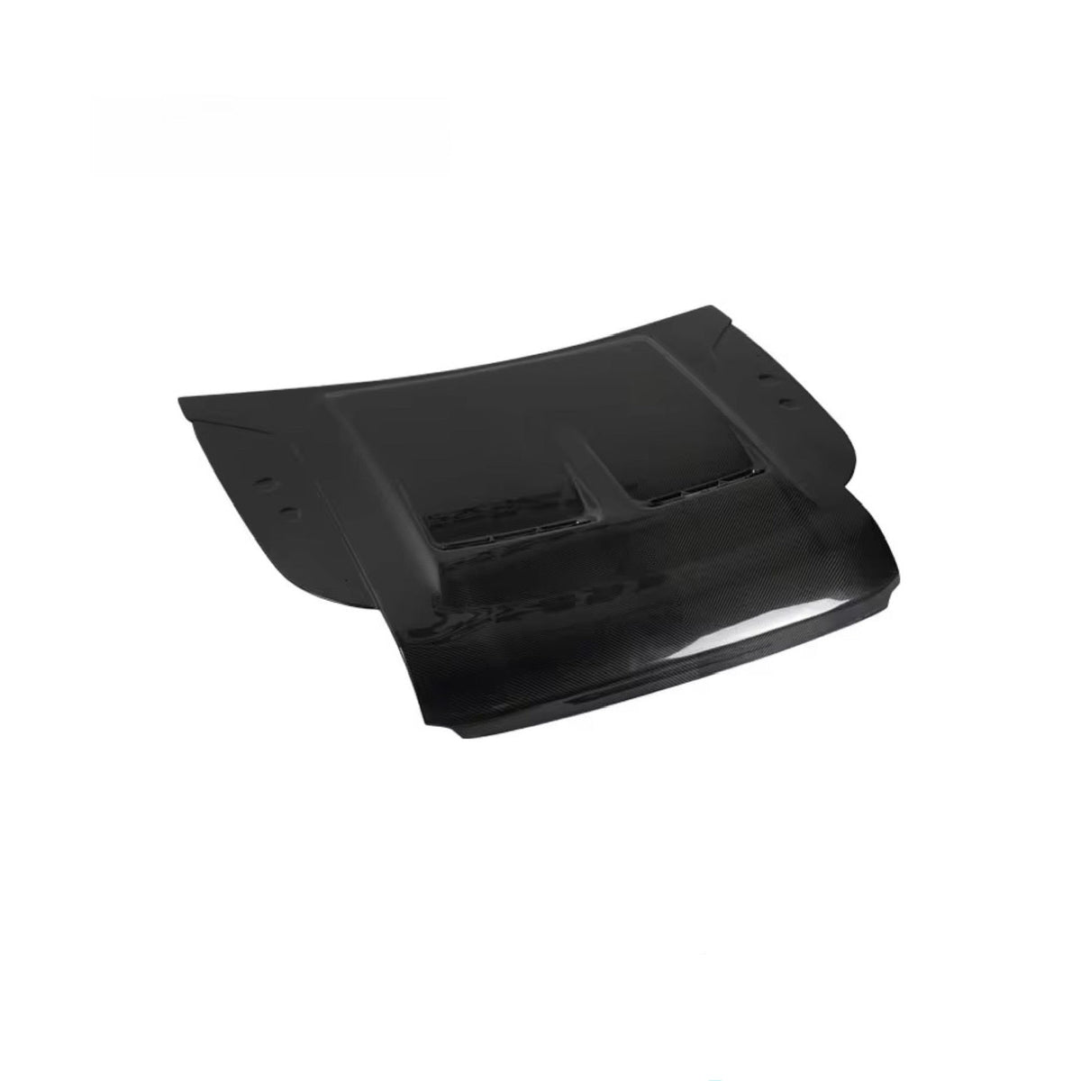 Vero Motorsport Land Rover Defender Style B dry carbon fibre bonnet, fitted view