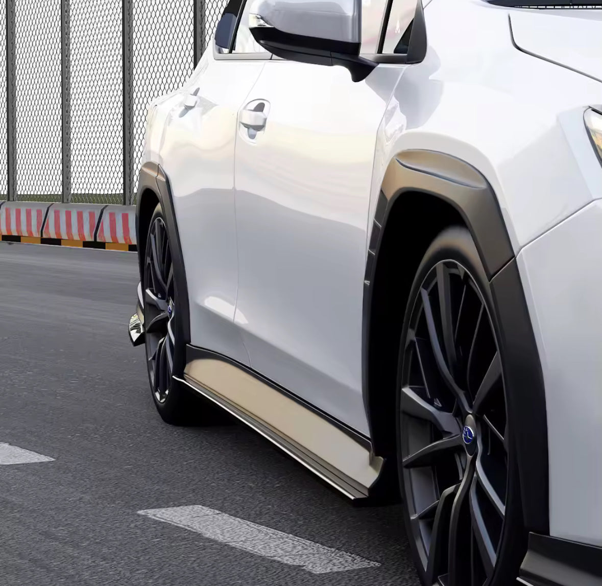 Vero Motorsport Subaru WRX VB side skirts 2022+, detail view