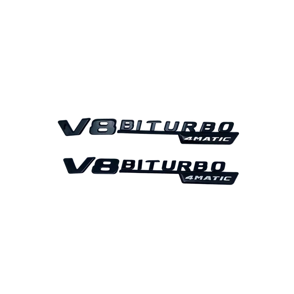 Vero Motorsport Mercedes-Benz V8 Biturbo 4Matic badges, detail view