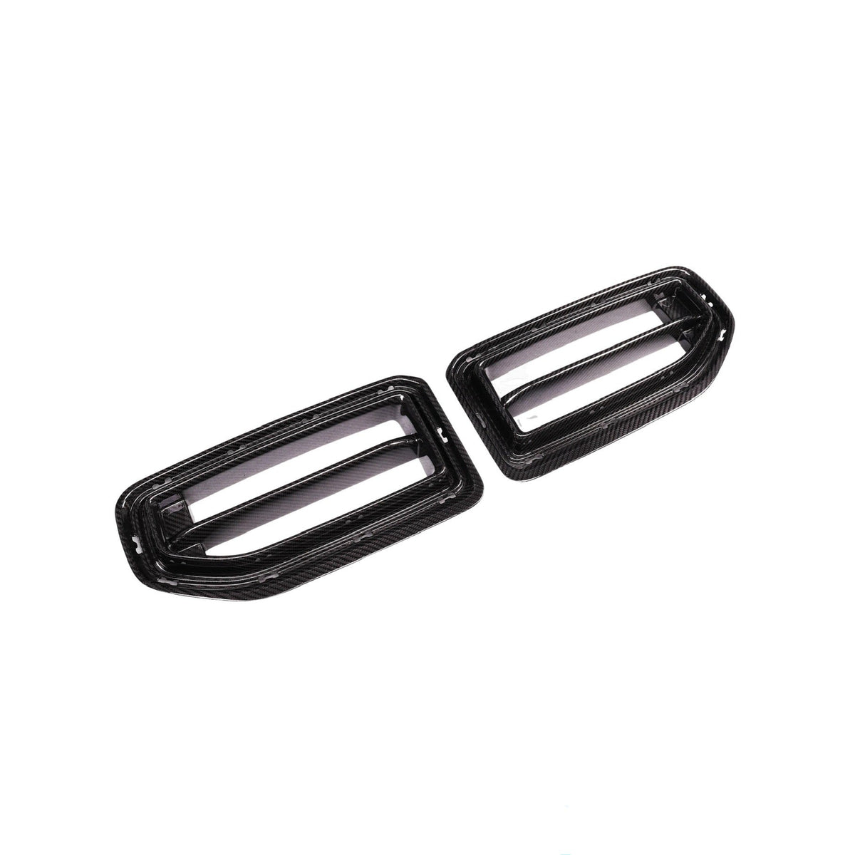 Vero Motorsport BMW G87 M2 dry carbon fibre front grille, close-up detail
