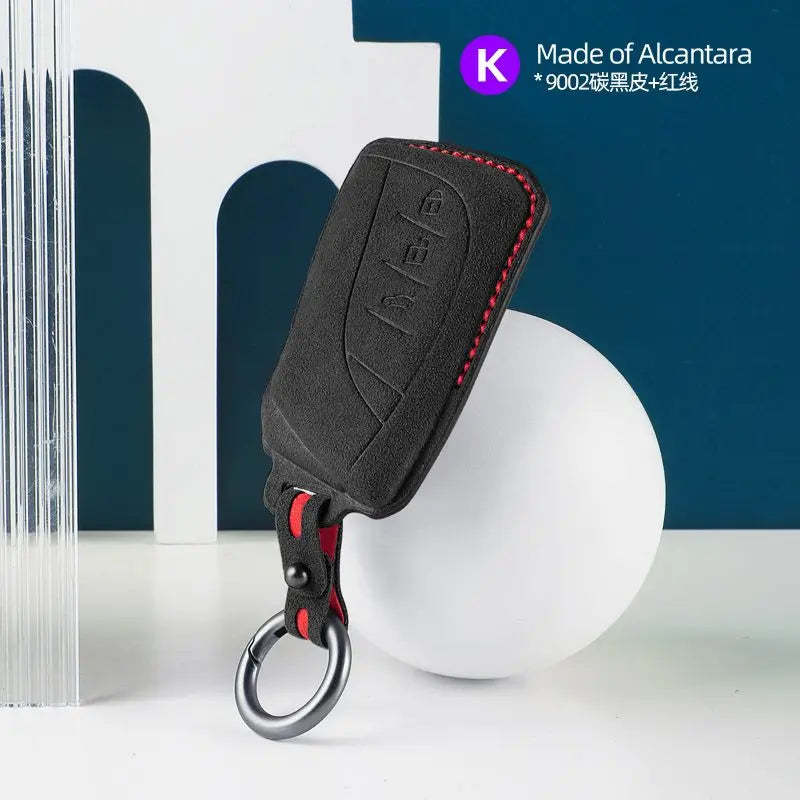 Vero Motorsport Lexus Alcantara key cover Type K detail view
