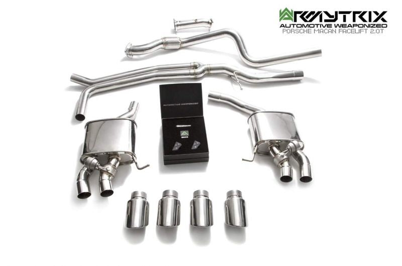 Armytrix Stainless Steel Valvetronic Cat Back Exhaust System Porsche Macan 2.0T 18+ (Facelift)