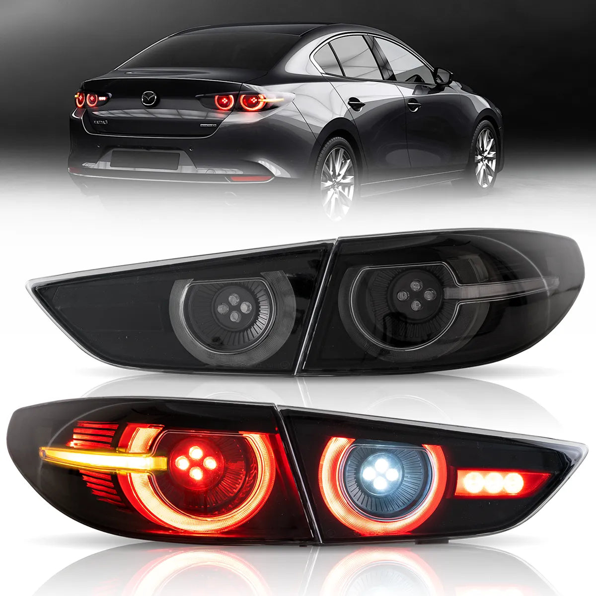 Tail Lights for 2019-2021 Mazda 3 Axela Sedan