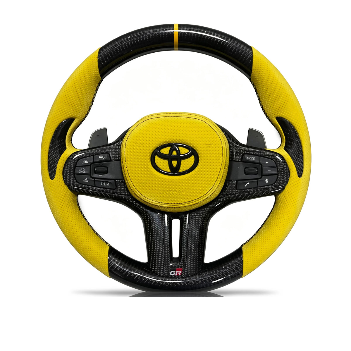 Vero Motorsport Toyota GR Supra carbon fibre perforated leather steering wheel Design 11