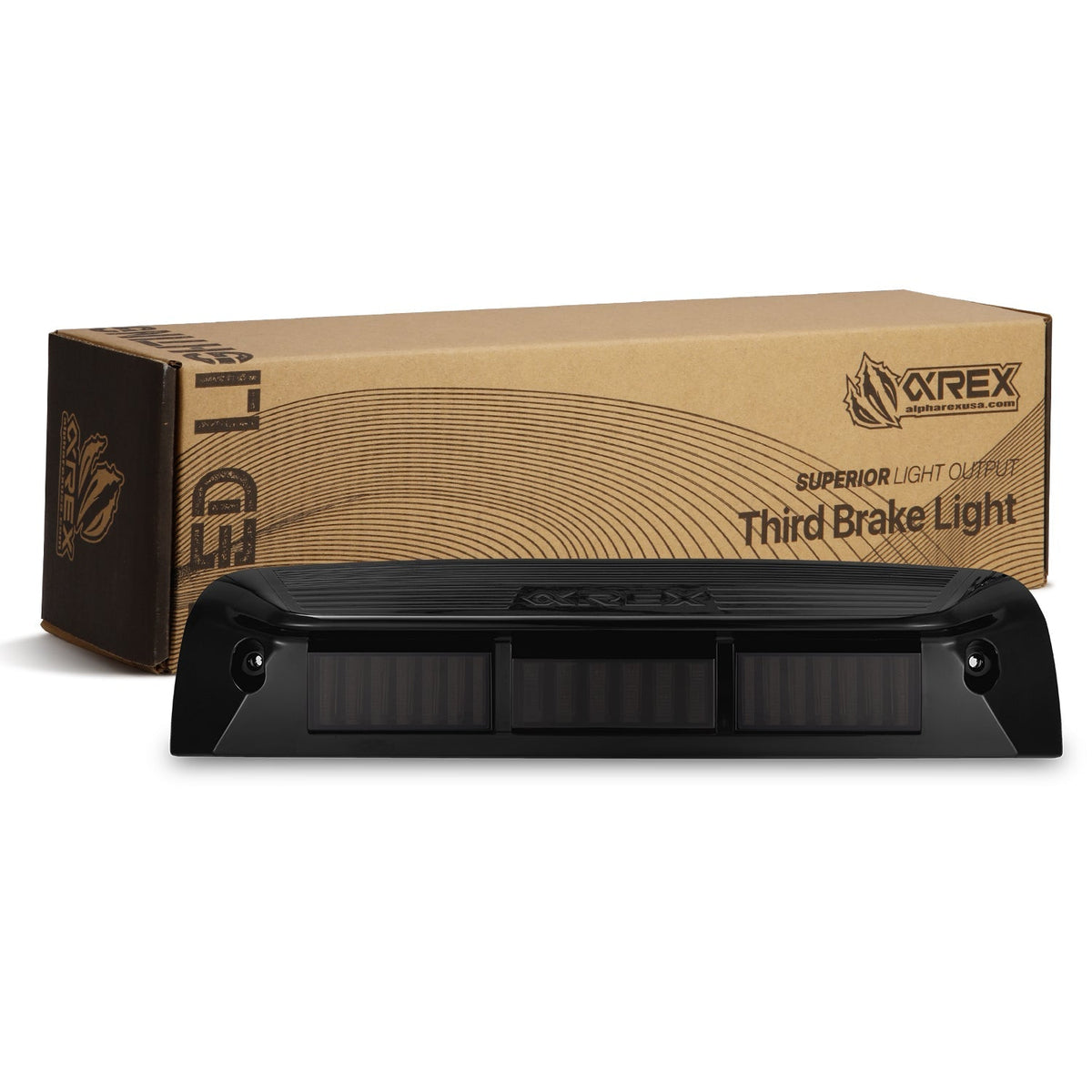 AlphaRex 09-18 Ram 1500 / 10-18 Ram 2500/3500 NOVA-Series Prismatic LED Third Brake Light Alpha-Black