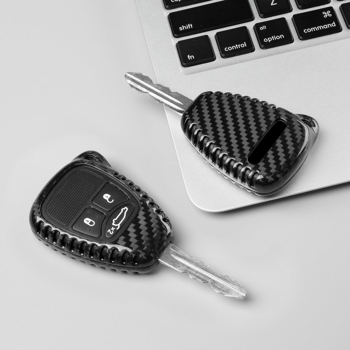 Vero Motorsport Dodge Avenger Charger carbon fibre key cover reverse view
