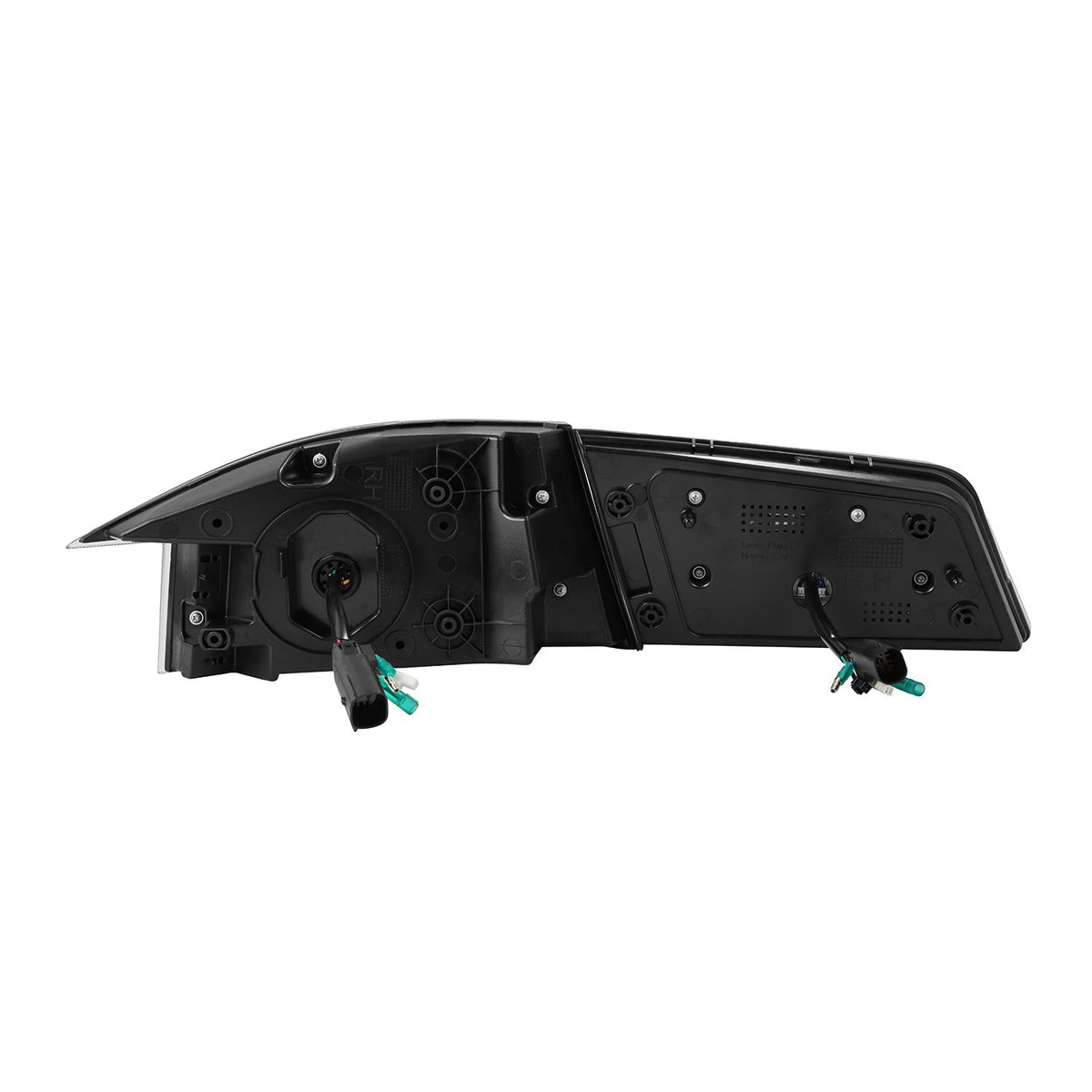 AlphaRex 12-21 Tesla Model S LUXX-Series LED Tail Lights Black-Red (With Black Trunk Center Piece Replacement)
