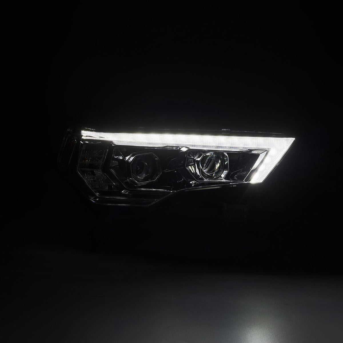 AlphaRex 14-24 Toyota 4Runner MK II LUXX-Series LED Projector Headlights Chrome