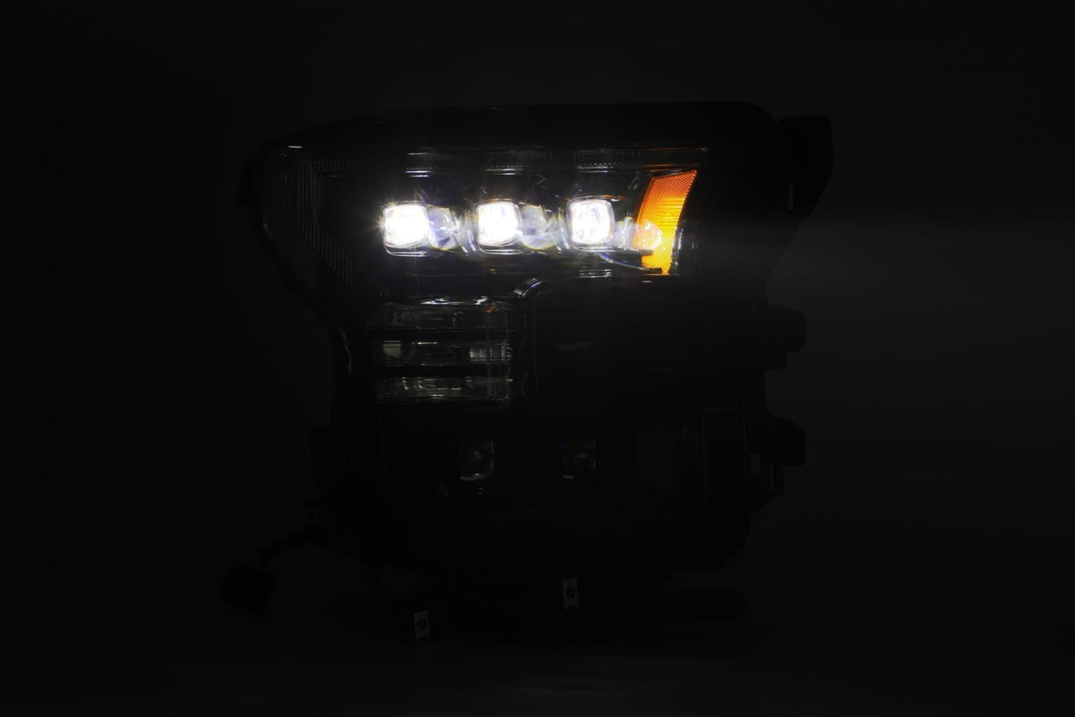 AlphaRex 15-17 Ford F150 / 17-20 F150 Raptor NOVA-Series LED Projector Headlights Alpha-Black