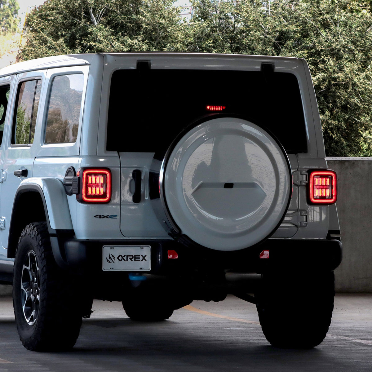 AlphaRex 18-26 Jeep Wrangler JL NOVA-Series Prismatic LED Tail Lights Alpha-Black
