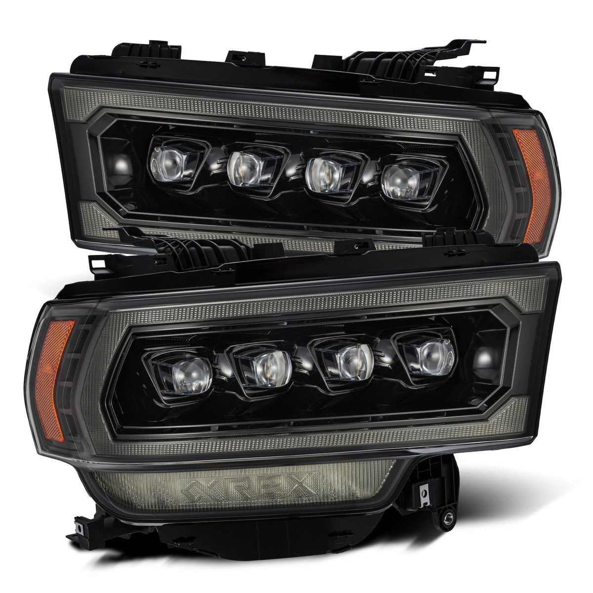 AlphaRex 19-24 Ram 2500/3500/4500/5500 NOVA-Series LED Projector Headlights Alpha-Black