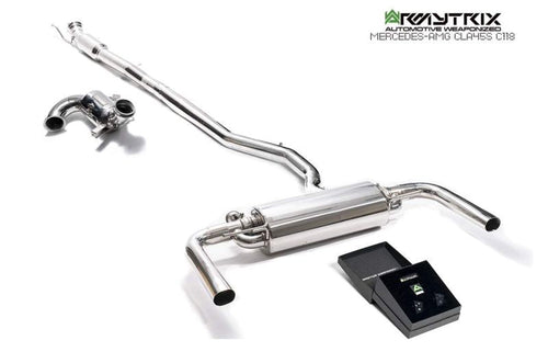 Armytrix Stainless Steel Valvetronic Cat-Back Exhaust System – Mercedes-Benz CLA45S AMG (C118/X118 2019+)
