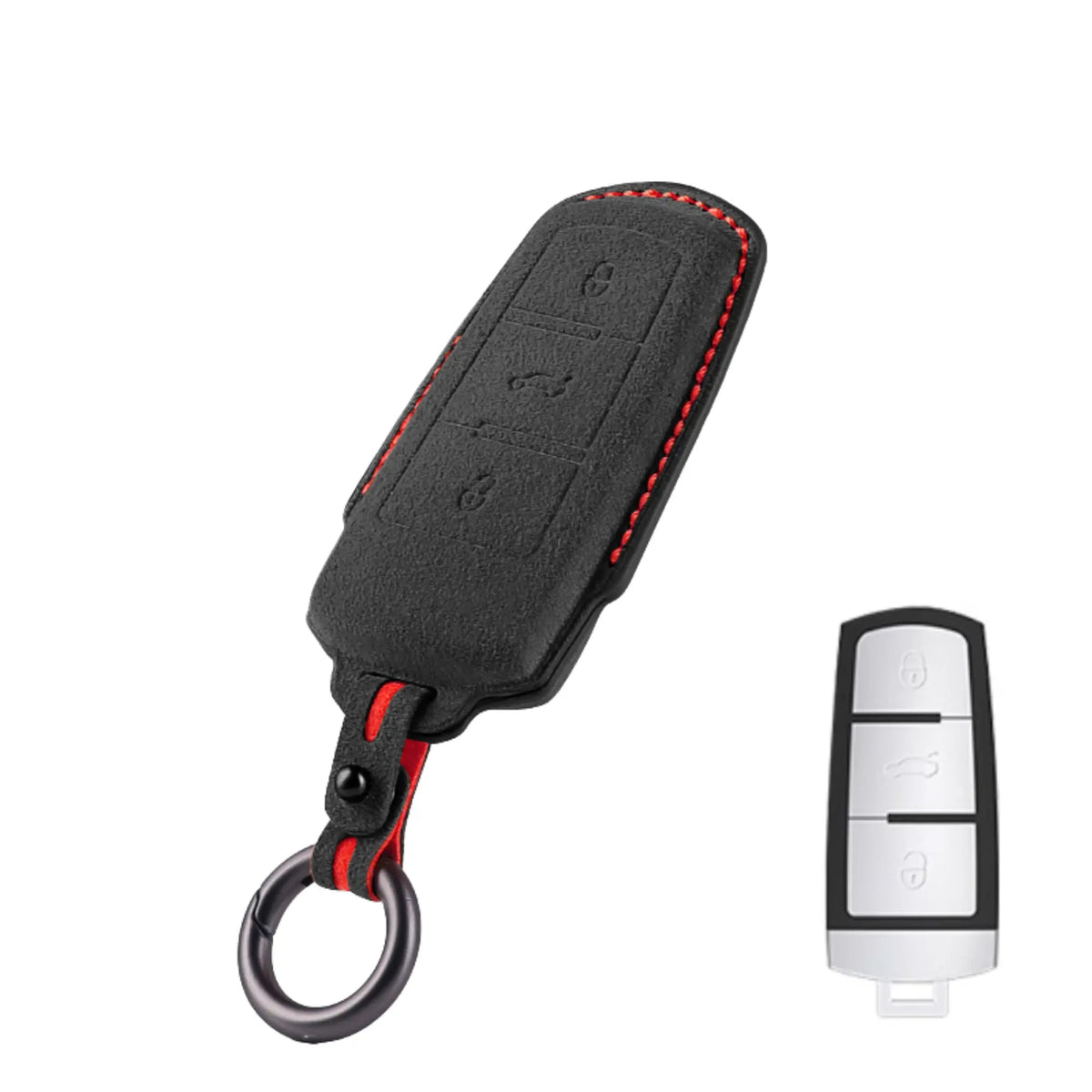 Vero Motorsport Volkswagen Alcantara key cover Type L fitted view