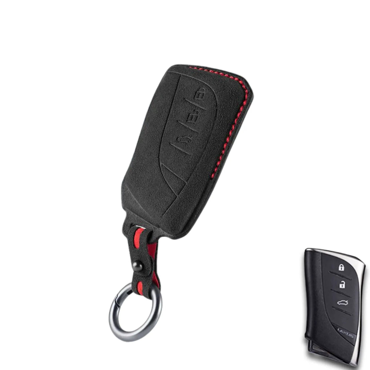 Vero Motorsport Lexus Alcantara key cover Type K fitted view