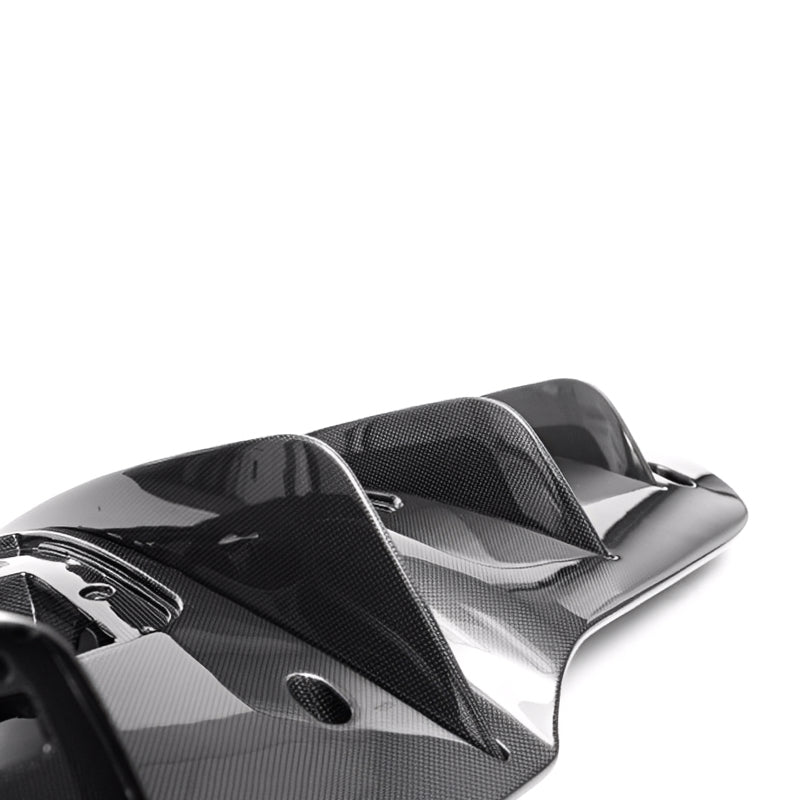 Vero Motorsport Ferrari 488 GTB Spider carbon fibre rear diffuser, close-up detail